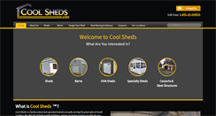 Desktop Screenshot of coolsheds.com