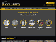 Tablet Screenshot of coolsheds.com